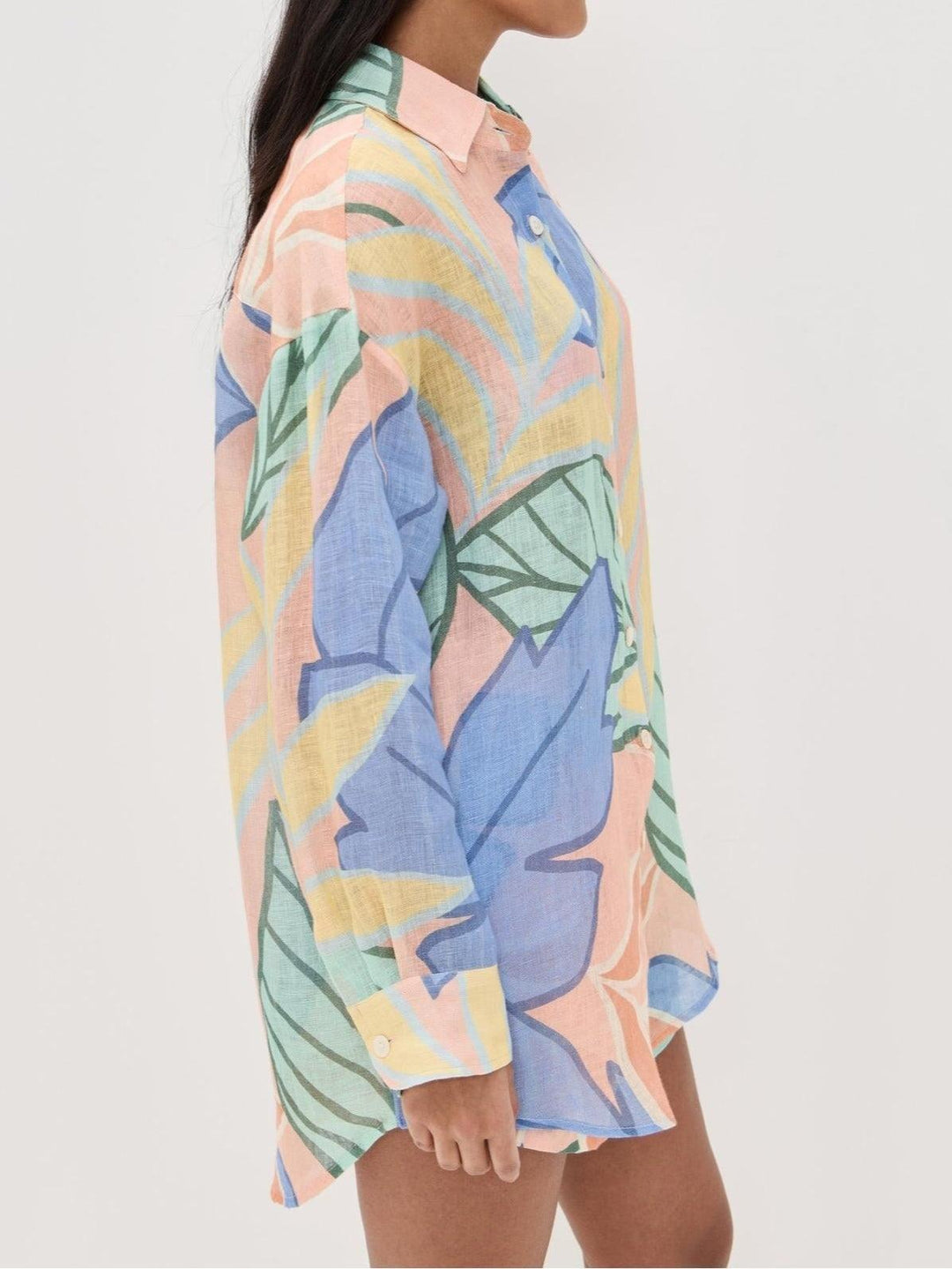 Amandine | Tropical Leaf Printed Set
