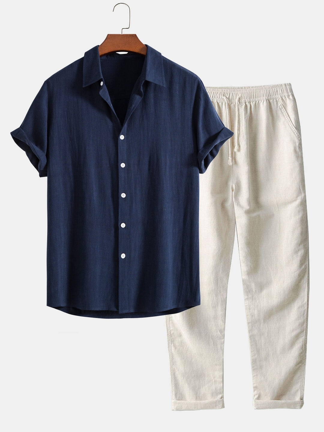 Men’s Summer Set – Lightweight Shirt & Relaxed Pants