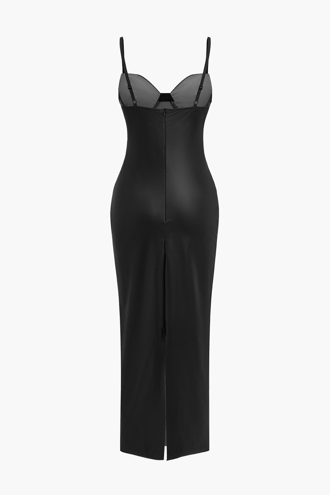 Sophia | Seductive Leather Maxi Dress – Sexy & Elegant