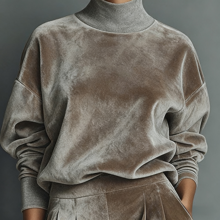 Women's Sporty Casuals for Fall and Winter Made from Warm Velvet Material
