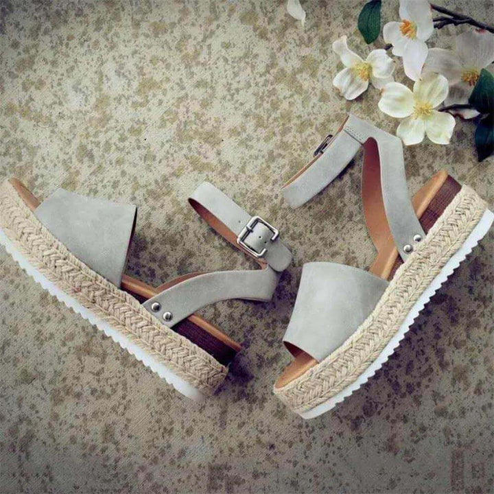 Women’s Platform Sandals with Ankle Strap