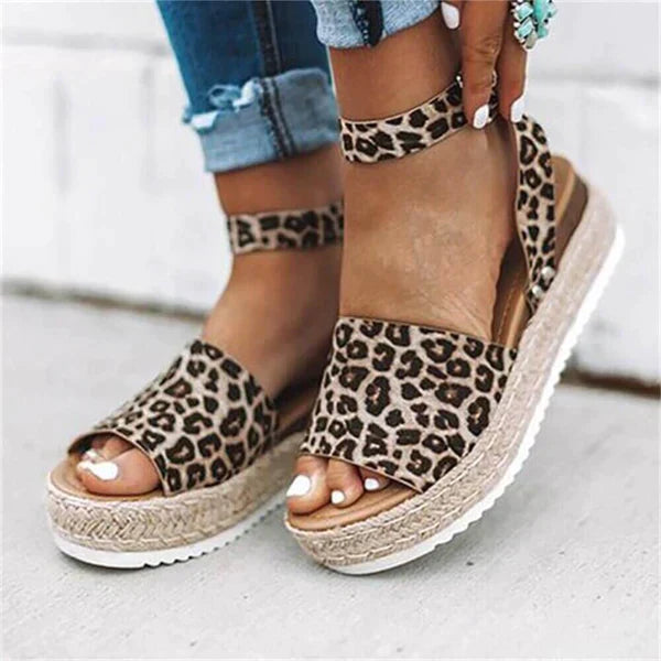 Women’s Platform Sandals with Ankle Strap
