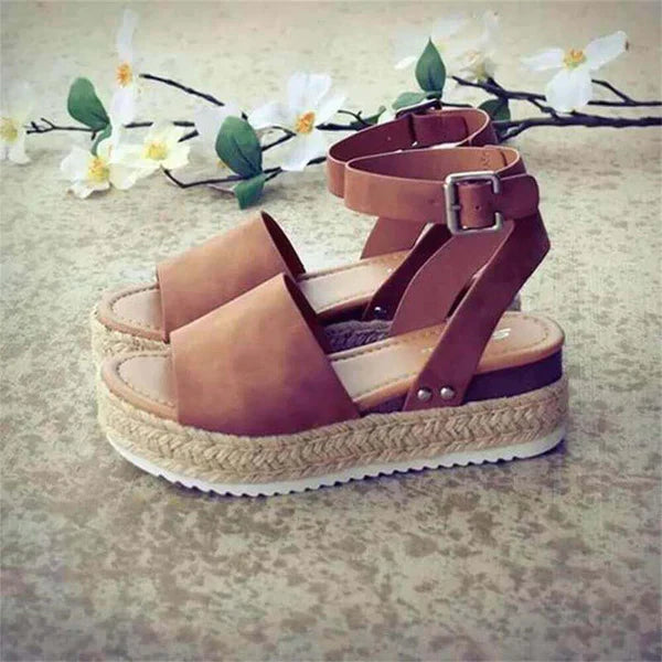 Women’s Platform Sandals with Ankle Strap