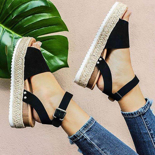 Women’s Platform Sandals with Ankle Strap