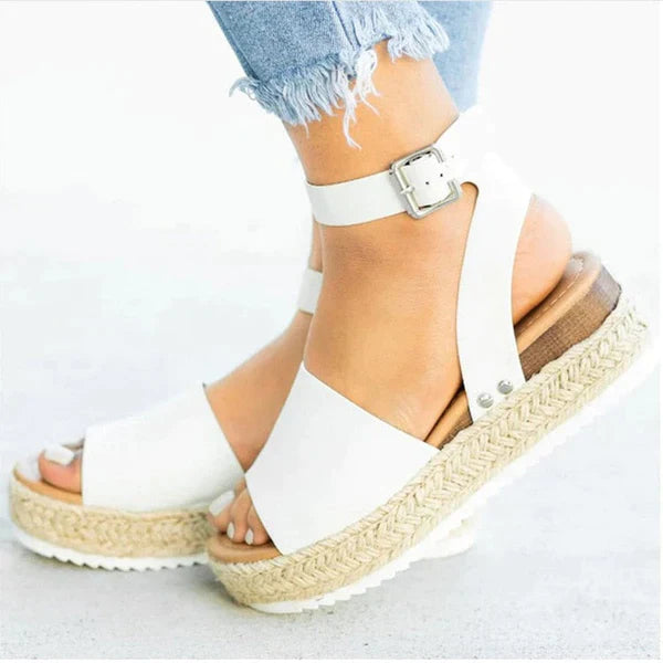 Women’s Platform Sandals with Ankle Strap