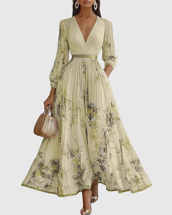 Women’s Elegant Lace Tiered Maxi Dress