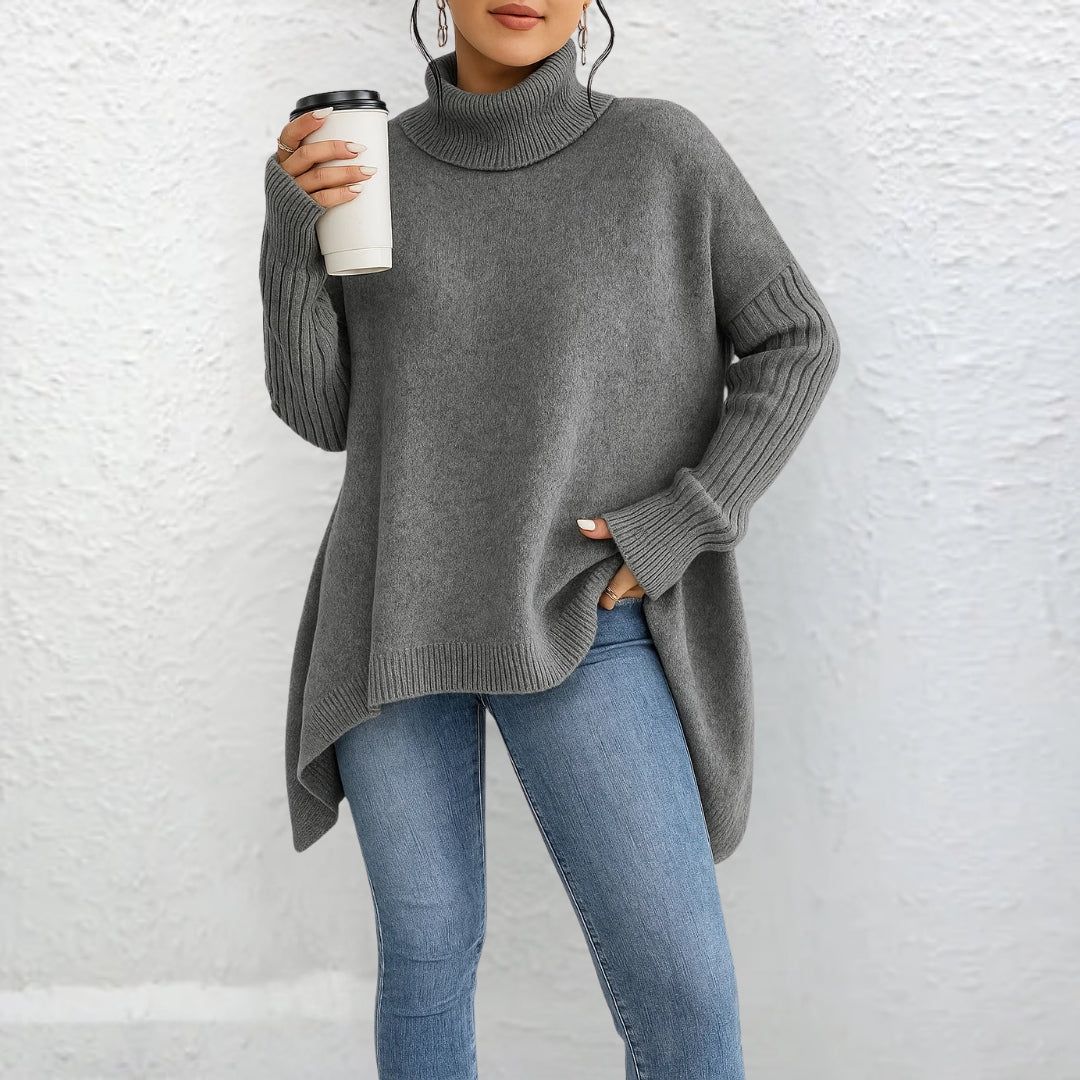 Women's Sweaters | Loose-Fit Turtleneck Sweater