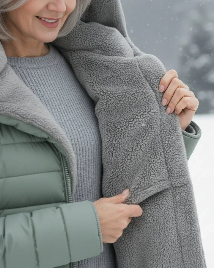 Women's Jacket | Quilted Long with Hood and Insulation