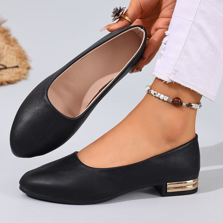 Valesse | Comfortable Leather Ballerinas with Elegant Sole