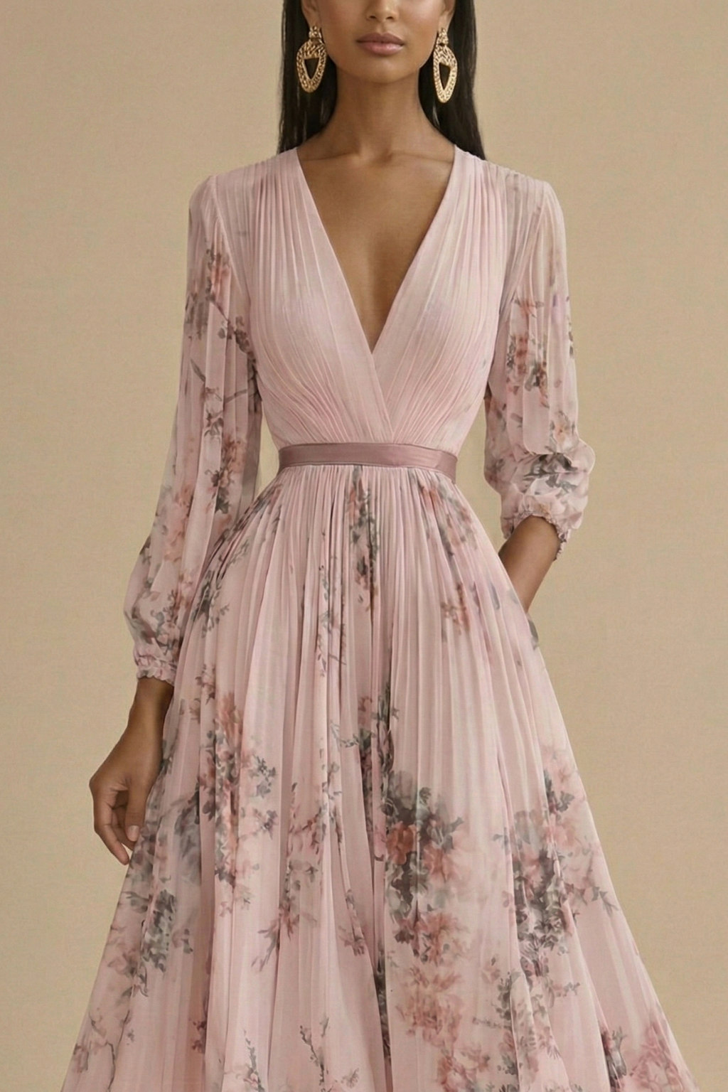 Women’s Elegant Lace Tiered Maxi Dress