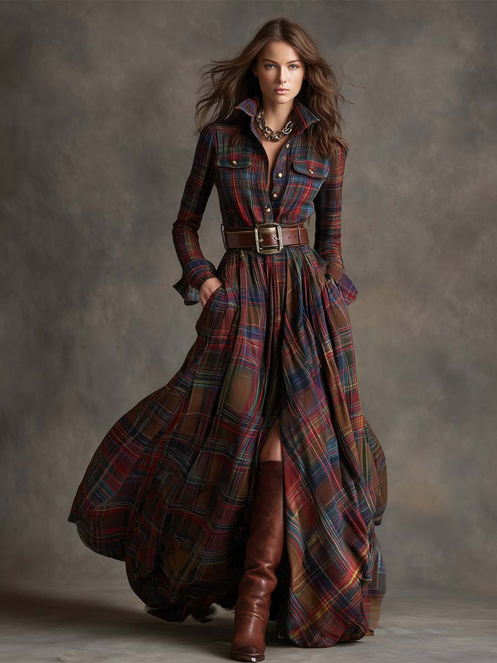 Hanna | Retro Maxi Dress