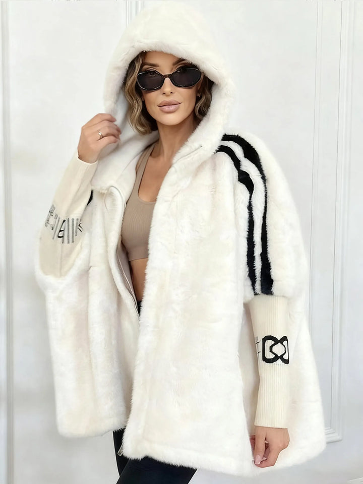 Women's Jacket | with Fur and Hood in Loose Fit