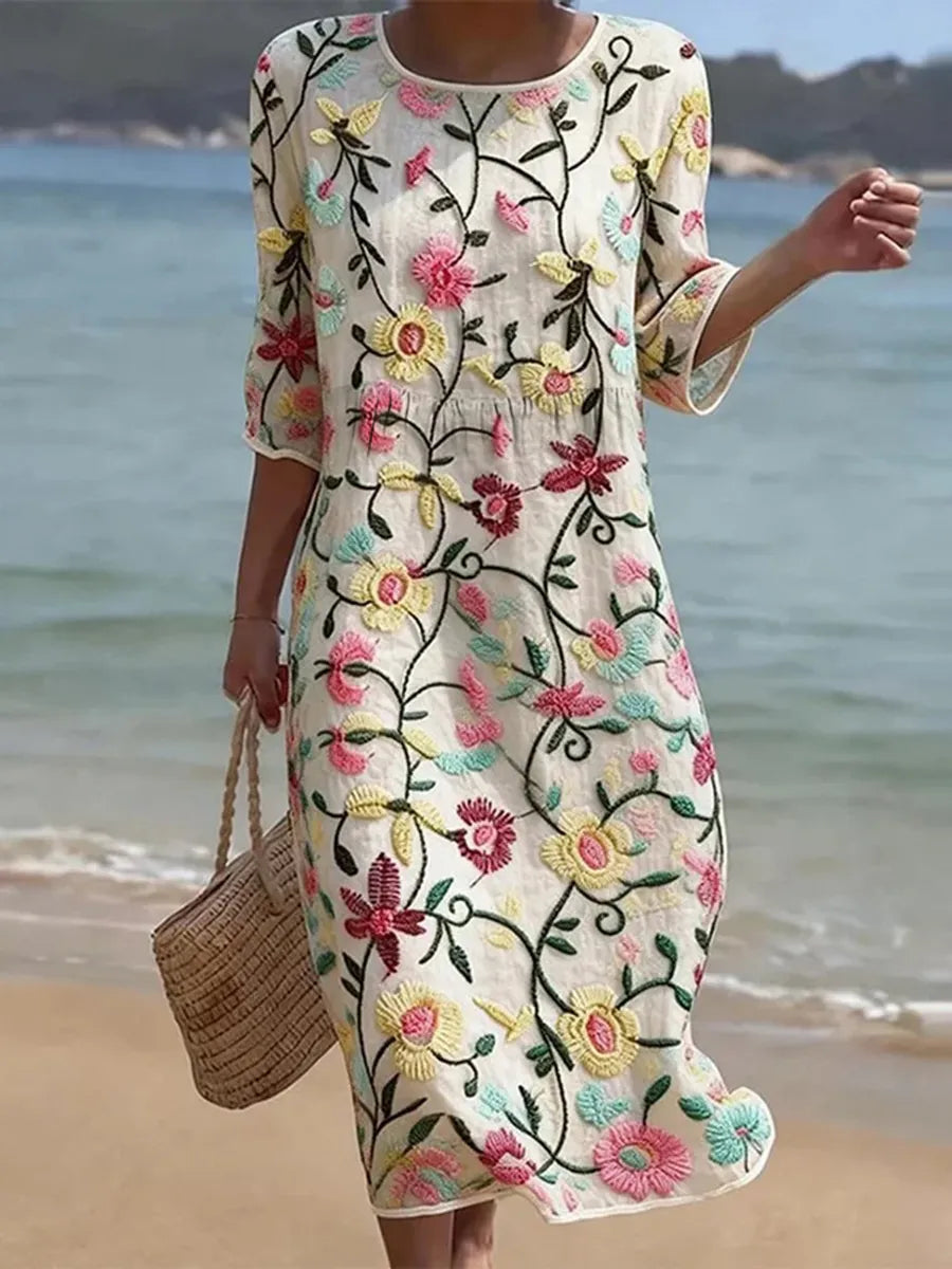 Rebecca - Elegant Floral Dress