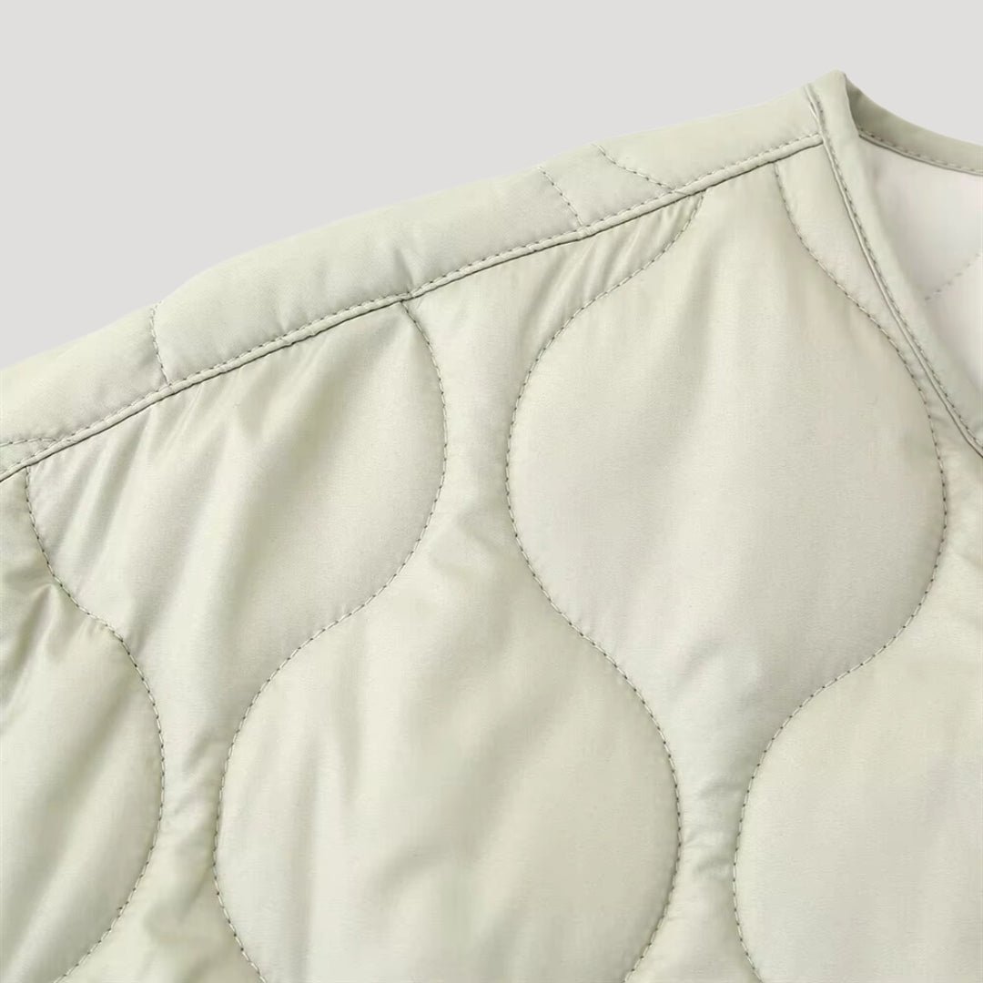 Women's Quilted Jacket | Lightweight Short Jacket with Pockets