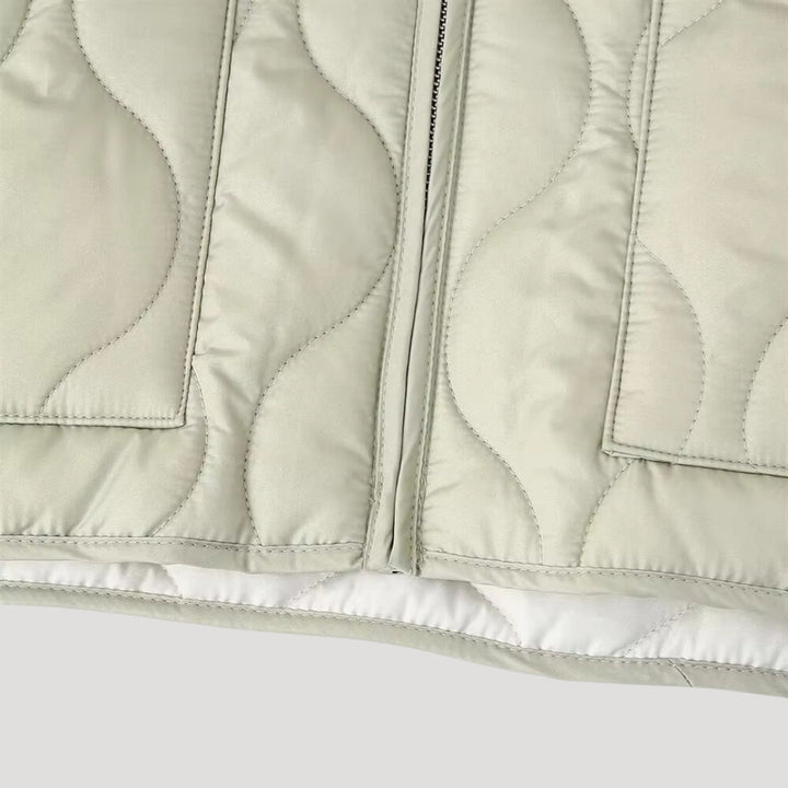Women's Quilted Jacket | Lightweight Short Jacket with Pockets