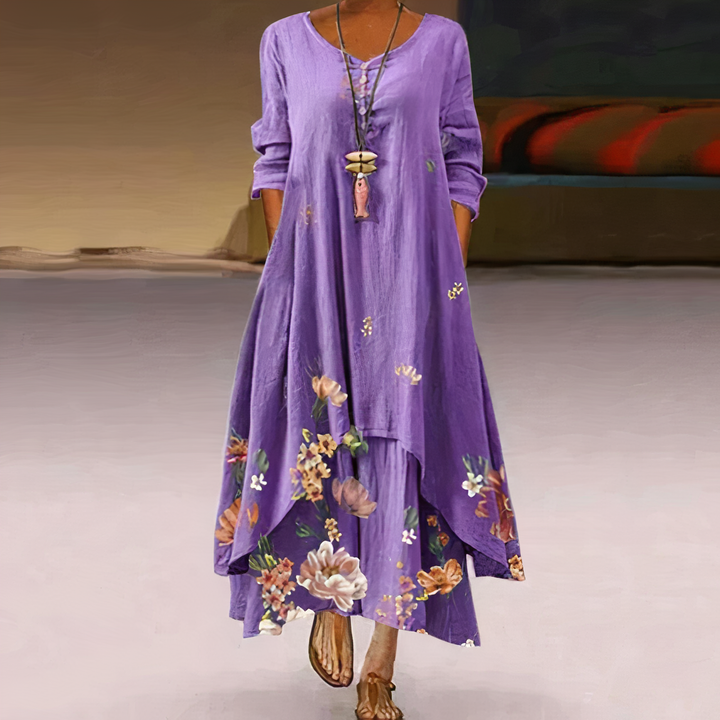 Women's Dress with Lace Finish