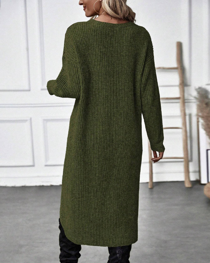 Kiara™ | Long, Simple Knit Dress for Women