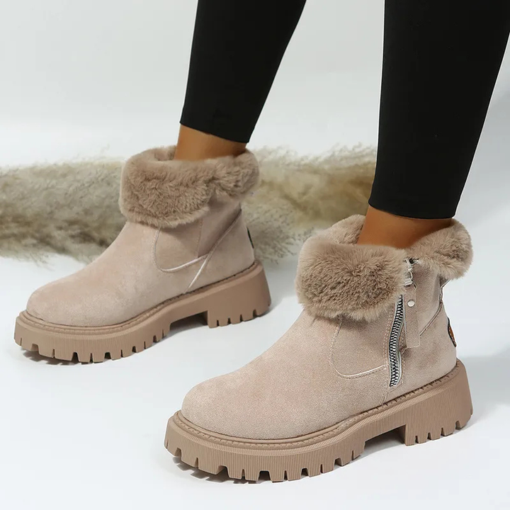 Elvary | Soft Winter Boots with Zipper