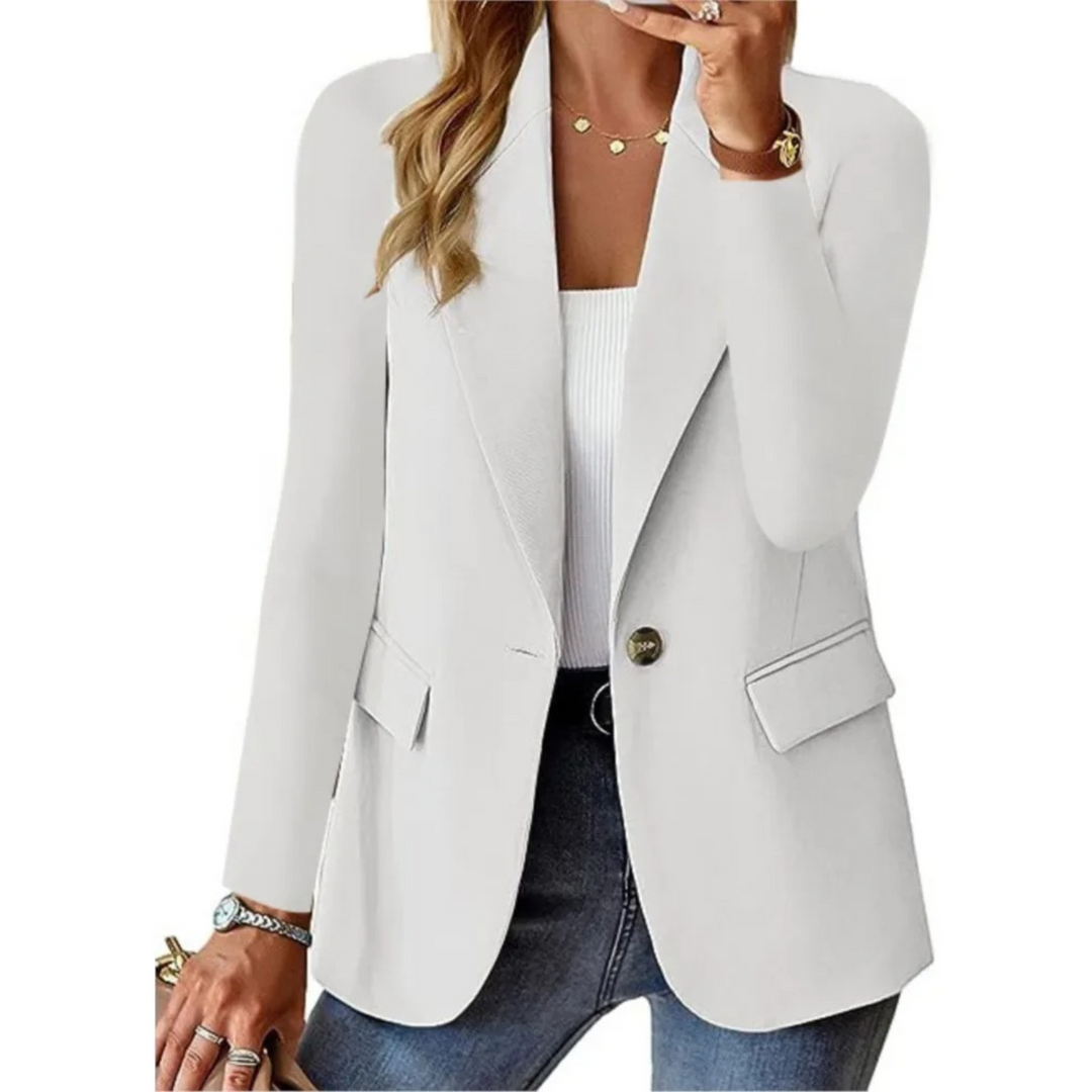 Women’s Elegant Single-Button Blazer