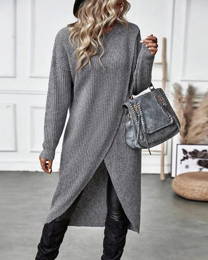 Kiara™ | Long, Simple Knit Dress for Women