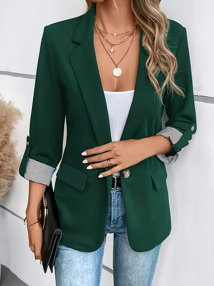 Women’s Casual Roll-Sleeve Blazer