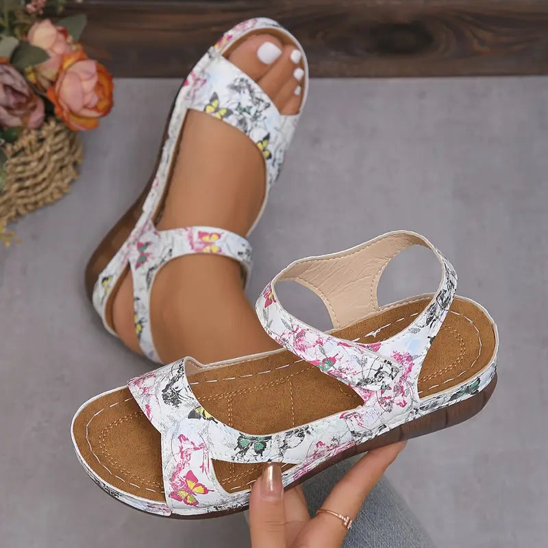 Women’s Comfortable Flat Sandals with Adjustable Strap
