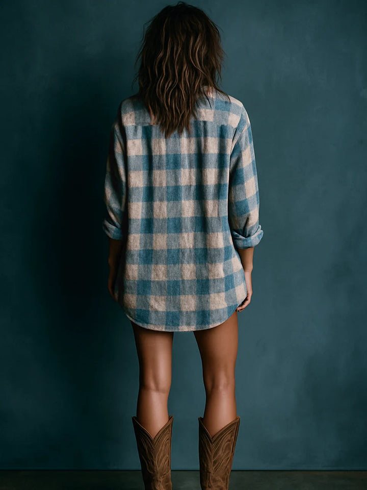 Cathia | Checked Mini Dress