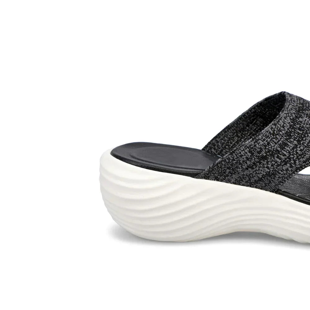 Women’s Slip-On Wedge Sandals with Stretch Knit Upper