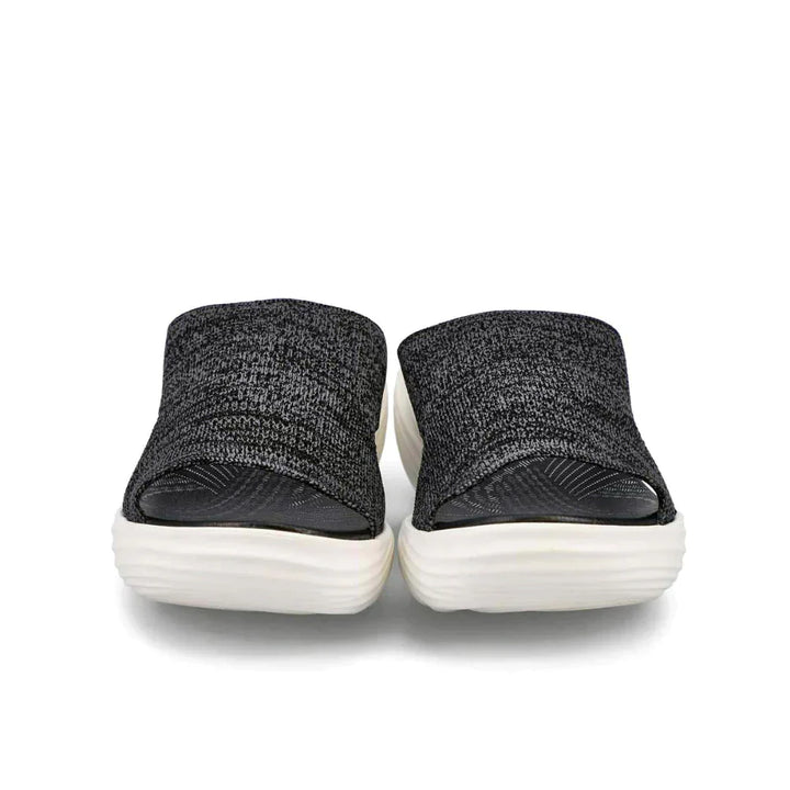 Women’s Slip-On Wedge Sandals with Stretch Knit Upper