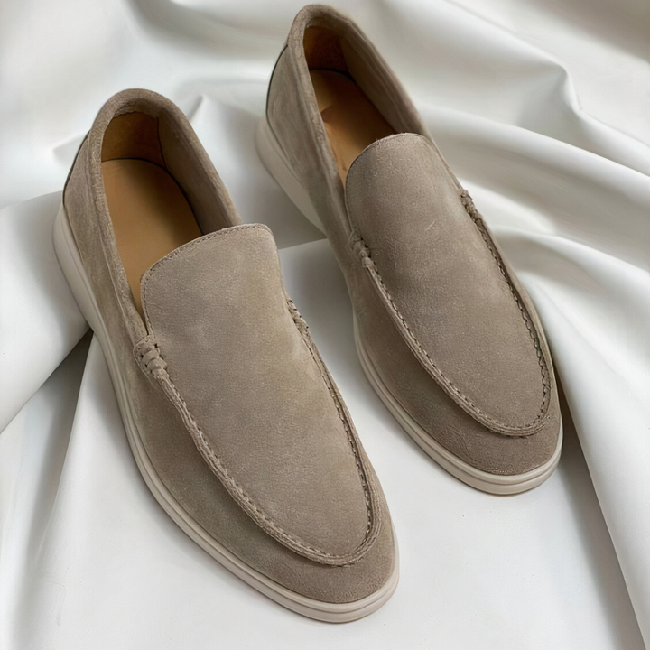 Men's Suede Look Slip-On – Slip-On, Comfort Sole & Spring & Summer
