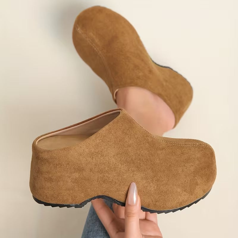 Veloura | Modern Comfort Slide Sandal Made of Soft Suede Leather