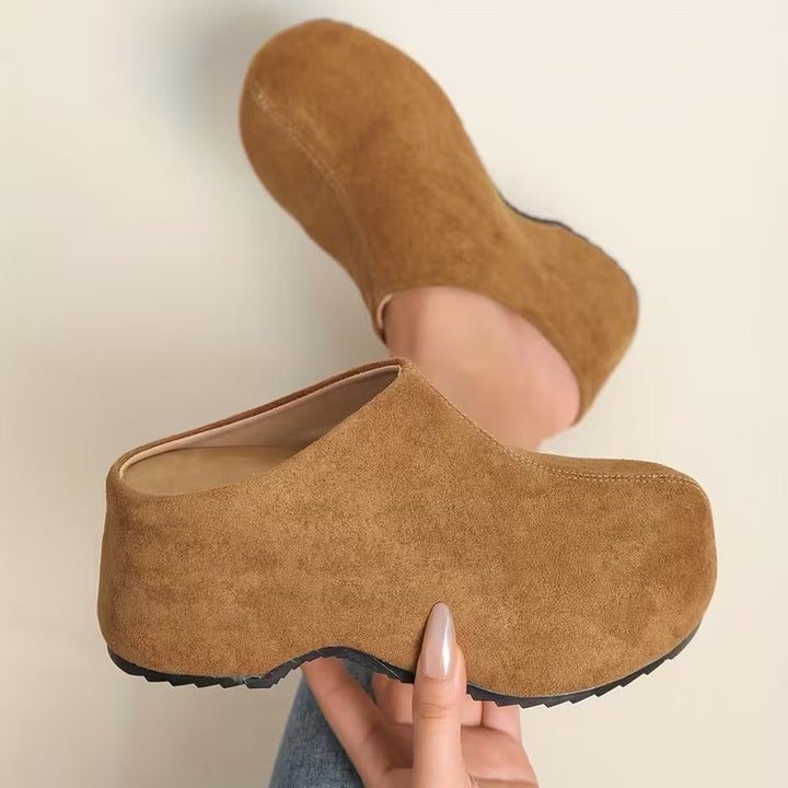 Veloura | Modern Comfort Slide Sandal Made of Soft Suede Leather