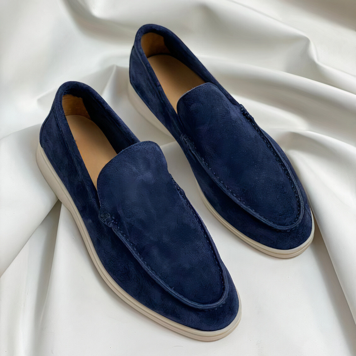 Men's Suede Look Slip-On – Slip-On, Comfort Sole & Spring & Summer