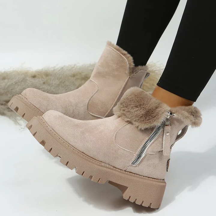 Elvary | Soft Winter Boots with Zipper