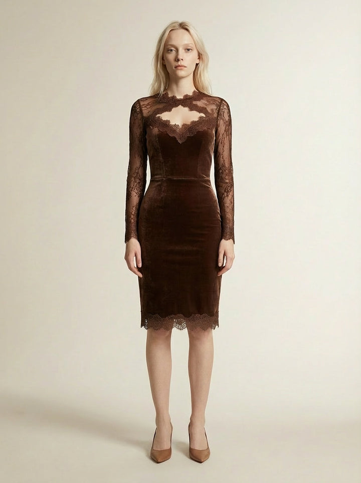Nadia - Mini dress with elegant lace