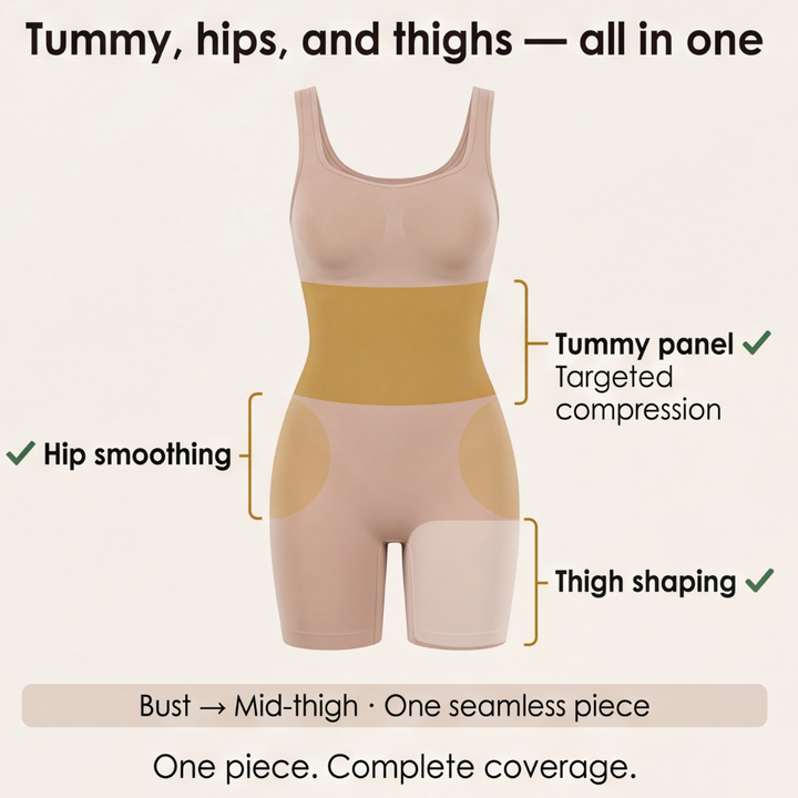 Women's Shaping Bodysuit with Slimming Straps