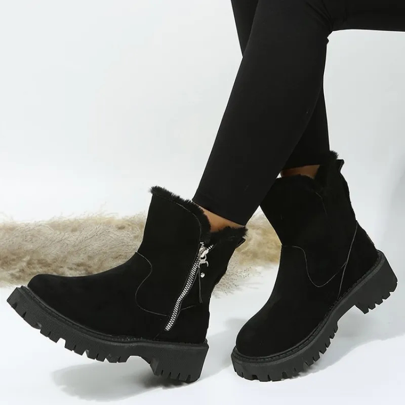 Elvary | Soft Winter Boots with Zipper