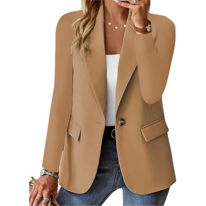 Women’s Elegant Single-Button Blazer
