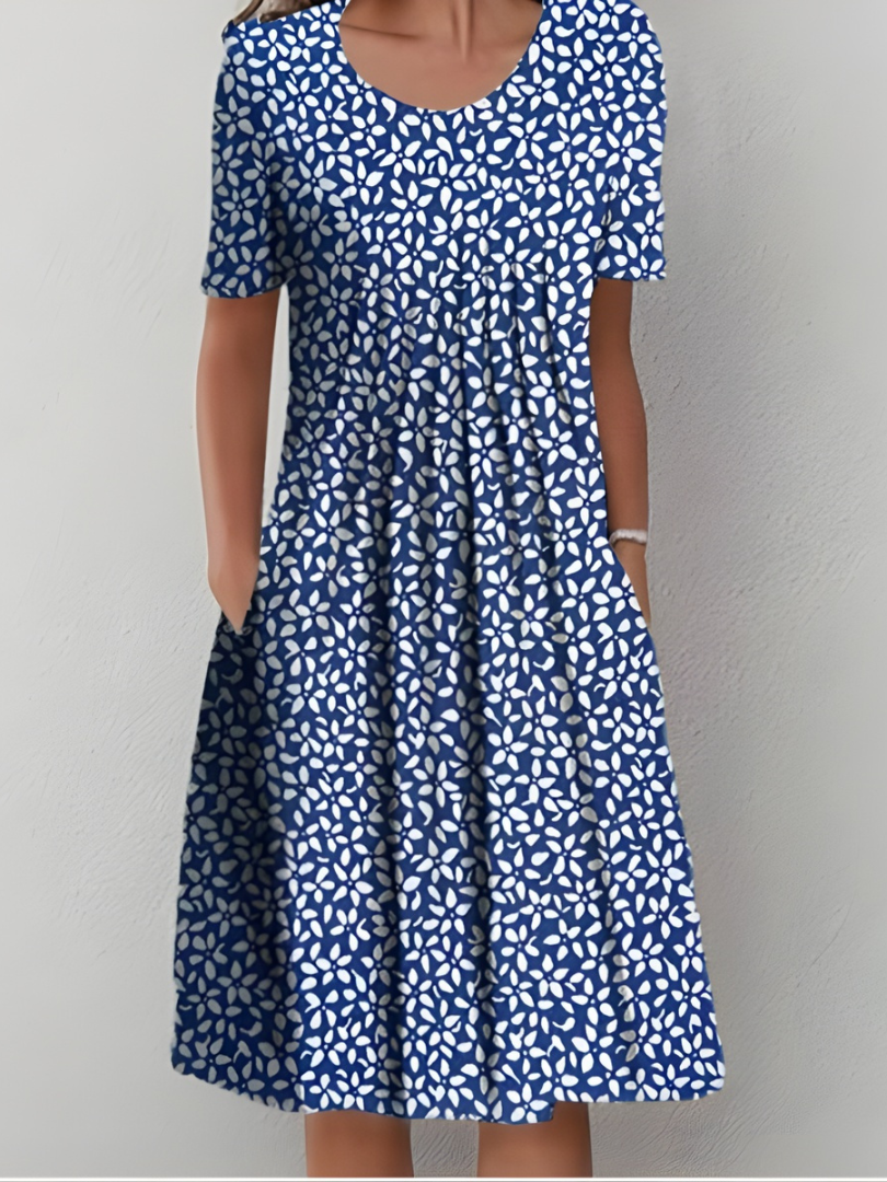 Lefèvre™ Pleated Floral Dress