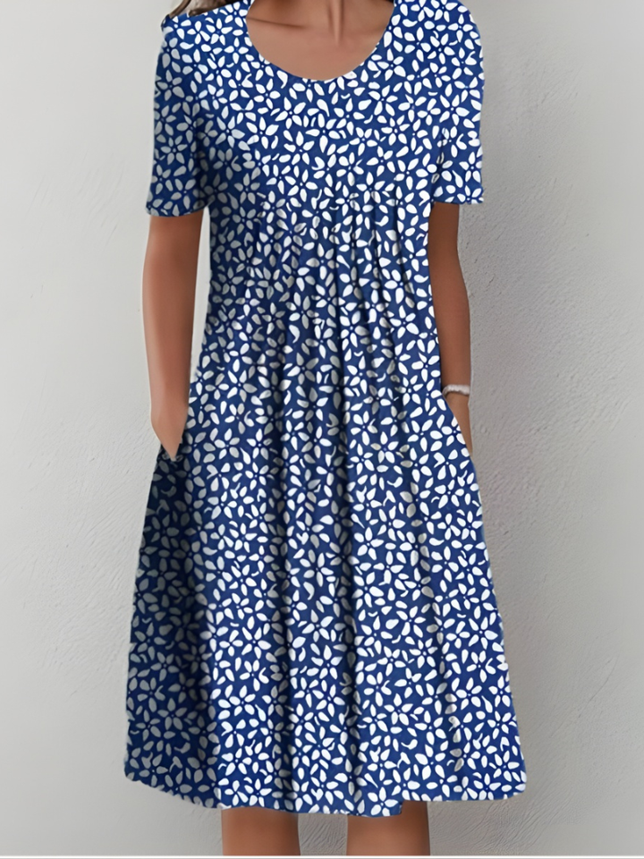 Lefèvre™ Pleated Floral Dress