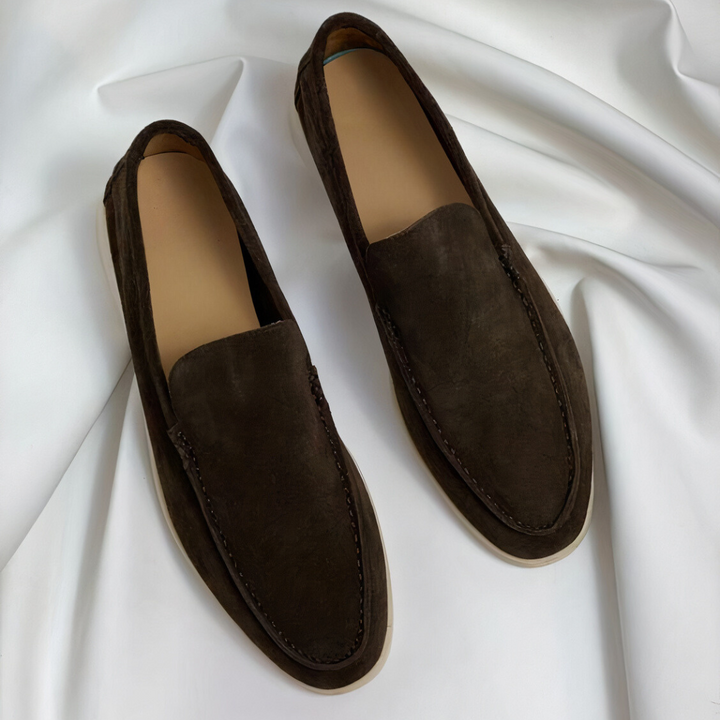 Men's Suede Look Slip-On – Slip-On, Comfort Sole & Spring & Summer