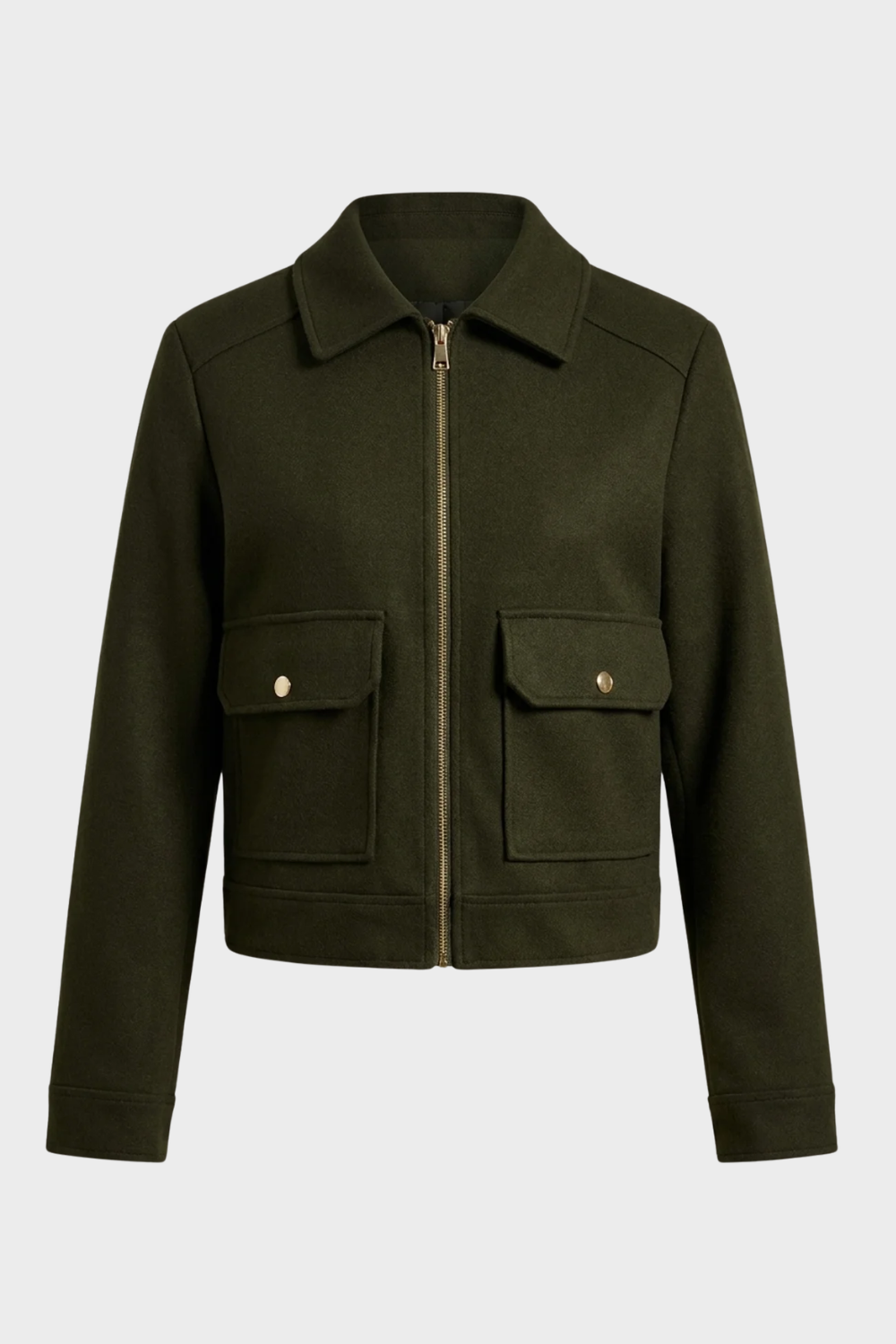 Blair | Women's Cropped Zip Up Bomber Jacket