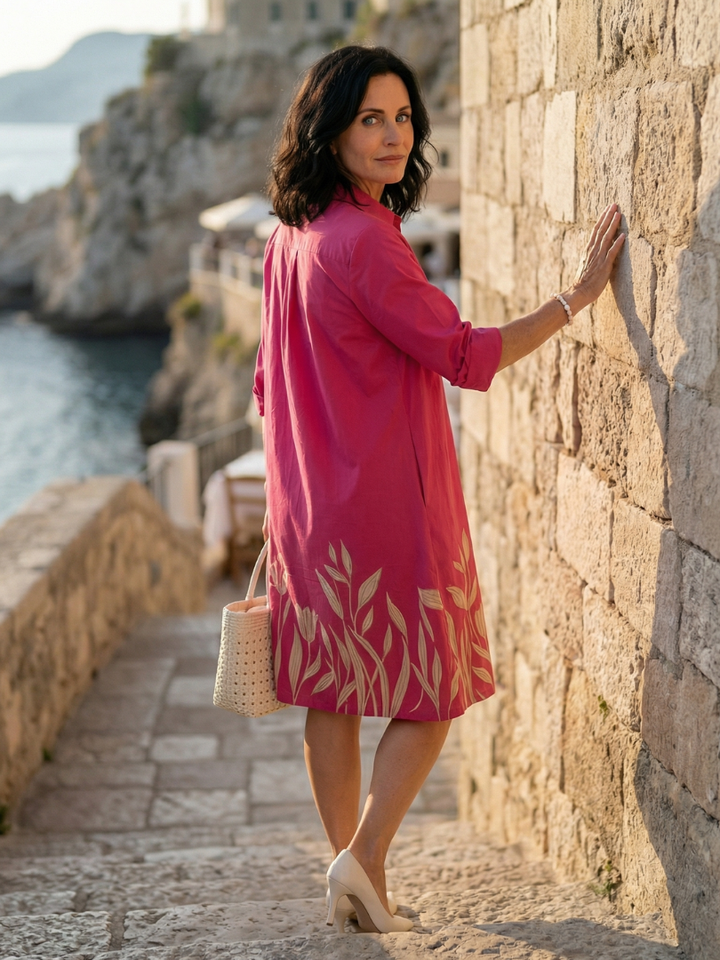 Marivelle | Easy Floral Trim Dress