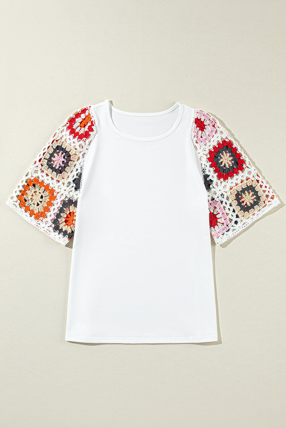 Meribeth | Crochet Top with Floral Pattern