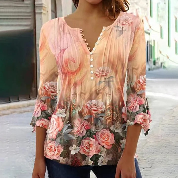 Macy™ | Comfortable Women's Shirt with Modern Print