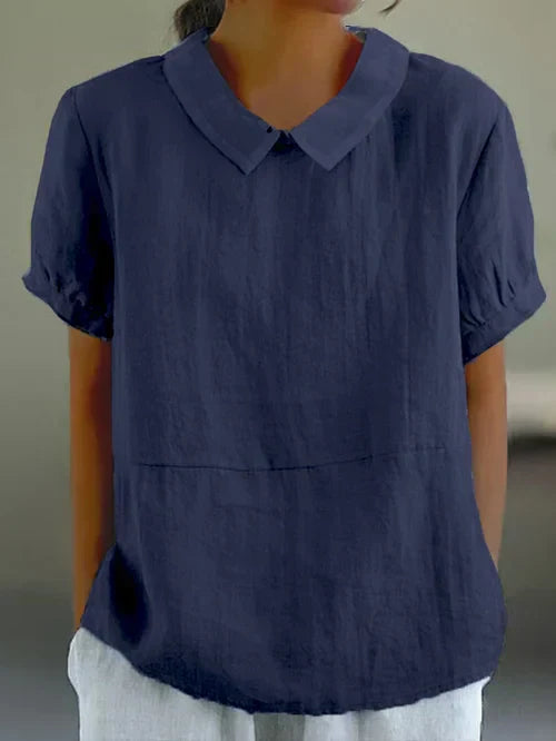Women’s Casual Blouse with Classic Collar