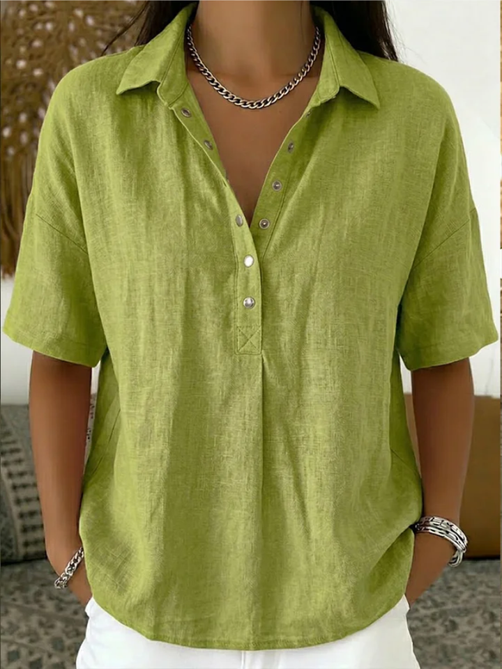 Tessa – Shirt with Collar and Buttons