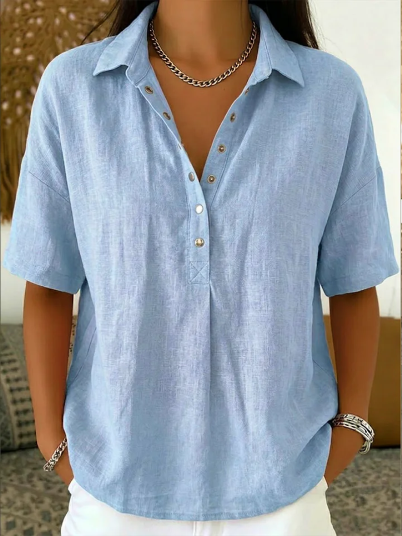 Tessa – Shirt with Collar and Buttons