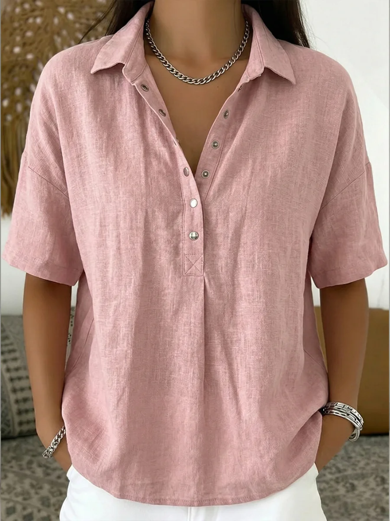 Tessa – Shirt with Collar and Buttons