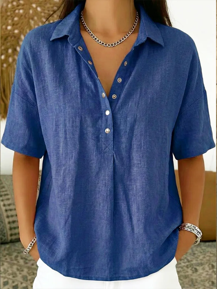 Tessa – Shirt with Collar and Buttons